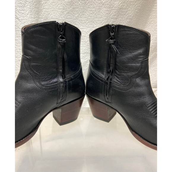 Tecovas women’s black, full grain, leather, Cowboy Boots, hand stitched - Picture 2 of 8